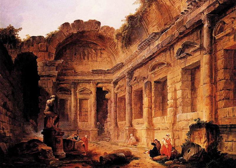 Robert Henri Interior of the Temple of Diana at Nimes oil painting image